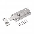 Uxcell Sliding Lock Barrel Bolt 4-inch Stainless Steel Door Latch With Screws