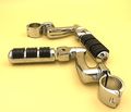 Hk Group Motorcycle Chrome Regular Footrest Foot Pegs With 1 25mm Clamps For Honda Goldwing Shadow Vt750c Vt1100 Vtx1300 Magna