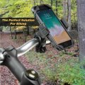 Scosche Hdm3sm-rp Handlebar Bike Phone Mount With Universal Holder Elastic Safety Bands And Adjustable Clamp For Mobile Device