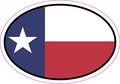 3in X 2in Oval Texas Flag Sticker Vinyls State Bumper Stickers By Stickertalk 