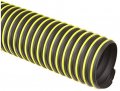 12 Ft 6 In T7w Flexible Hose For Lawn Leaf Blower Vac Grass Catcher Bagger Black And Yellow Rubber Plastic 