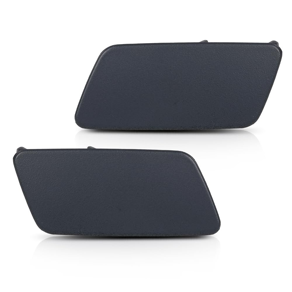 Headlight Washer Nozzle Jet Cover Cap For Range Rover Sport 2014 2017 Lr045045 Lr045044 Black 1 Pair Left And Right Abs Plastic