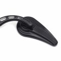 Httmt Mt382a- Motorcycle Black Raindrop Side Mirrors Compatible With 1984 And Up H-d Softtail Slim Fat Boy Heritage Softail