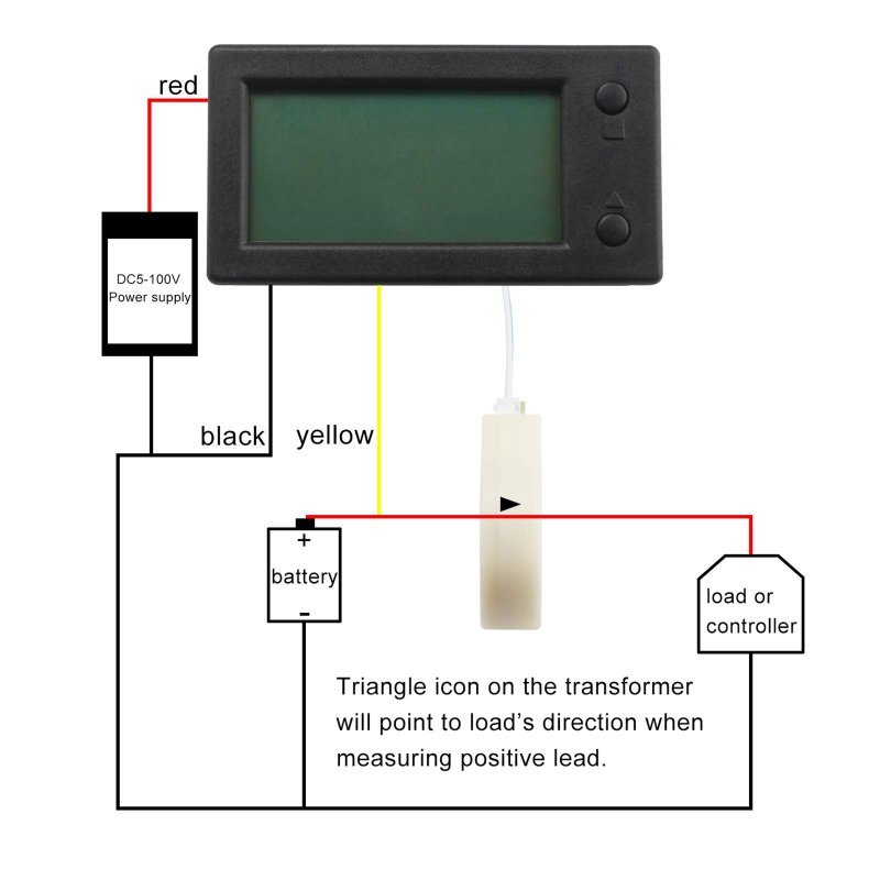 Battery Monitor Drok Amp Volt Power Watt Meter Dc 0-300v 200a Stn Lcd Display Panel Current Voltage Energy Capacity Ammeter