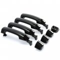 Black 202 Door Handles Kit Assembly W O Passenger Keyhole For 2011-2022 Tundra Crewmax Sequoia Glossy 