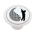 Golf Player High Gloss Ceramic Drawer Knob 