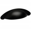 Cosmas 5 Pack 4199fb Flat Black Cabinet Hardware Bin Cup Drawer Handle Pull 3 Inch 76mm Hole Centers 