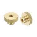 Knurled Thumb Nuts 18pcs M3 X D11mm H7mm Brass Nut With Collar High Head Through Hole Adjusting For 3d Printer Parts 