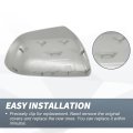Car Rear View Left Driver Side Mirror Cover Cap Replacement Gray For Toyota Highlander 2009-2014 Guard Covers Exterior