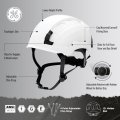 Ge Safety Helmet Impact Absorbing Tech Adjustable Ratchet Ansi Type 1 Memory Foam Padding Hard Hats Protection Lightweight