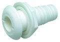 Thru-hull Connectors With Broad Flange O D 1 2 3 Cm Hose Size 1 1 27cm Color White Maxhull 1 2054cm By Seachoice Products 