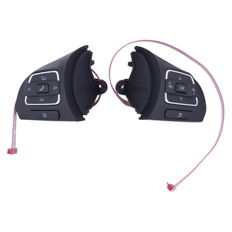 Xtremeamazing 2pcs Left And Right Steering Wheel Control Button For Golf Tiguan Amarok Caddy Jetta