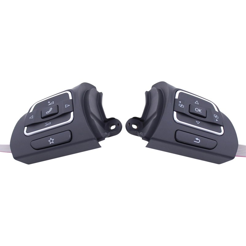 Xtremeamazing 2pcs Left And Right Steering Wheel Control Button For Golf Tiguan Amarok Caddy Jetta