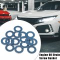 X Autohaux 15pcs 90430-12031 Engine Oil Drain Screw Gasket M12 Crush Washer For Toyota Tundra 2000-2022 Yaris 2004-2022