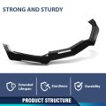 Front Bumper Lip Body Kit Spoiler For Chevy Corvette C8 All Model 2020-2024 Glossy Black