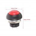 Angoily 30 Pcs Self Reset Doorbell Round Button Light Metal Ring Self-resetting Shine Buzzer Component Door Bell Panel