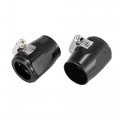 X Autohaux 4pcs An14 Hex Car Hose Finisher Flexible Rubber Pipe Clamp With Screw Band Adapter Fitting For Oil Fuel Water Tube