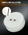 4 Pack 2 5in Round Led Trailer Clearance Marker Lights Clear Lens Red Light Waterproof Universal Surface Mount Side For Trucks
