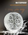 4 Pack 2 5in Round Led Trailer Clearance Marker Lights Clear Lens Red Light Waterproof Universal Surface Mount Side For Trucks