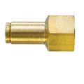 Tectran Pl1366-6c Push Lock Fitting Female Connector Brass D O T For Nylon Tubing 3 8 Tube Size Pack Of 10 