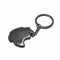Ipick Image For Dodge Hellcat Black Real Carbon Fiber Logo-shape-cut Key Chain Keychain Official Licensed