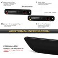 Vipmotoz 4pc Full Led Strip Side Marker Light Fender Parking Lamp Compatible With 1978-1979 Ford Bronco 1975-1991 Econoline Van
