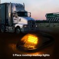 Usonline911 Amber Led Cab Roof Top Marker Running Lights For Ford Jeep Dodge Truck Suv