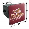Rhode Island College Primary Logo Tow Trailer Hitch Cover Plug Insert 2