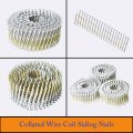 Waltyotur 1-1 4inch X 0 092inch Collated Wire Coil Siding Nails 15-degree Full Round-head Ring 3600 Count Hot-dipped Galvanized