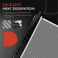 A-premium Engine Coolant Radiator Assembly With Transmission Oil Cooler Compatible Chevrolet Malibu 2004 2005 2006 2007 2008 2