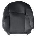 Front Passenger Top Back Replacement Seat Cover Perforated Microfiber Leather Black For Lexus Es350 2007 2008 2009 2010 2011 