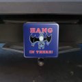 Hang In There Bat Funny Humor Tow Trailer Hitch Cover Plug Insert