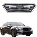 Front Upper Grille Chrome Frame With Molding Trim And Dark Gray Base Replacement For Legacy 2018 2019 91121al19a Su1200181 