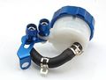 Blue Cnc Machined Brake Clutch Motorcycle Racing Master Cylinder Fluid Reservoir Tank Oil Cup For Honda Vtr1000 Sp-2 2002 2003