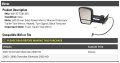 Left Driver Side Power Manual Telescopic Trailer Tow Mirror Heated Turn Signal Black Textured Compatible With 2003-2007 Chevy