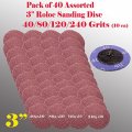 Mtp Tm 40x Mix 40 80 120 240 Grits 3 Roloc Type R Sanding Abrasive Disc Roll Lock 