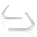 Front Bumper Molding Trims Left Right 2 Pcs For Hyundai Sonata 2020-2022 86595l0160 86596l0160 Hy1046118 Hy1047118 Silver 