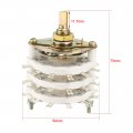 Uxcell 3p6t Pole 6 Position 3 Deck Band Channel Rotary Switch Selector With Plastic Knob