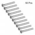 Uxcell M3x30mm Flat Head Machine Screws Phillips Cross Screw 304 Stainless Steel Fasteners Bolts 50pcs