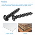 Uxcell Hex Socket Self Tapping Screws M5 X 30mm Carbon Steel Wood Screw 100pcs