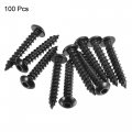 Uxcell Hex Socket Self Tapping Screws M5 X 30mm Carbon Steel Wood Screw 100pcs