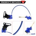 Hydraulic Disc Brake Caliper And Master Cylinder Assembly With 190mm 7 48in Rotor For 110cc 125cc Dirt Bike Pit Blue