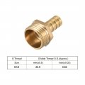 Uxcell Brass Hose Barb Fitting Connector 10mm X G1 2 Male Pipe Adapter 5pcs