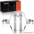 A-premium Power Window Regulator With Motor Compatible Mitsubishi Galant 2004-2012 Rear Driver And Passenger Side 2-pc Set