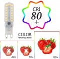 Edearkar 6 Pack 7w G9 Led Light Bulb Dimmable 70w Halogen Equivalent Warm White 3000k 360a Beam Angle Ac110v 380lm Bi Pin Base