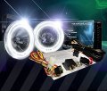 Halo Angel Eye Fog Lamp Light Kit For 2009 2017 Chevrolet Aveo T250 White Hybrid Driving Beam Lamps With Led Rings And Wiring