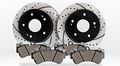 Approved Performance F14422 Front Kit Drilled Slotted Brake Rotors And Ceramic Pads Fits 4wd Only