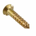 2 X 1 Solid Brass Flat Countersunk Head Slot Drive Wood Screws Pack Of 25 Self Tapping For Antique Or Modern Furniture Sc-b212f 