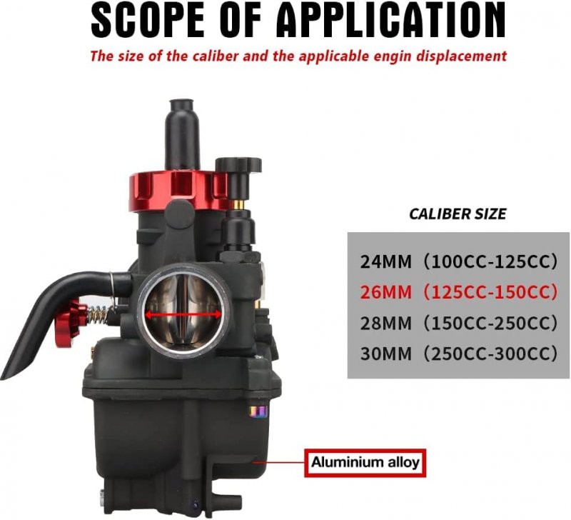 Nibbi Carburetor Pe26 Fit 150cc 200cc Motorcycle Engine With Carb Jets For Dirt Pit Bike Mini Motocross Gy6