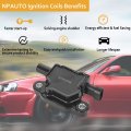Square Ignition Coil Pack Fit For 5 3 6 0 2007 2008 2009 2010 2011 2012 2013 Chevy Silverado Avalanche Express Corvette Tahoe